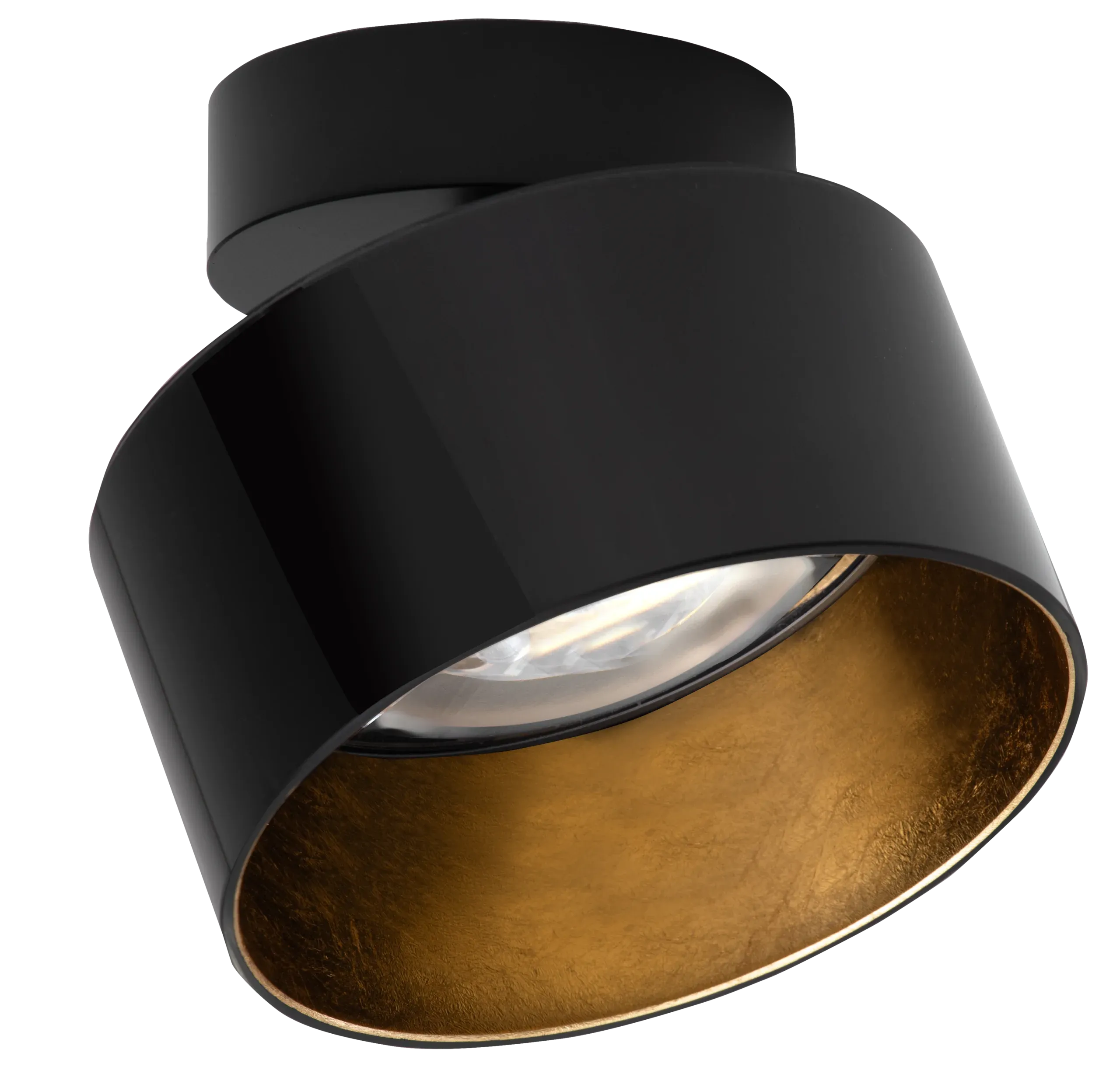 Fly Glas, Aufbauspot in Schwarz Gold Fly Glas, Aufbauspot in Schwarz Gold