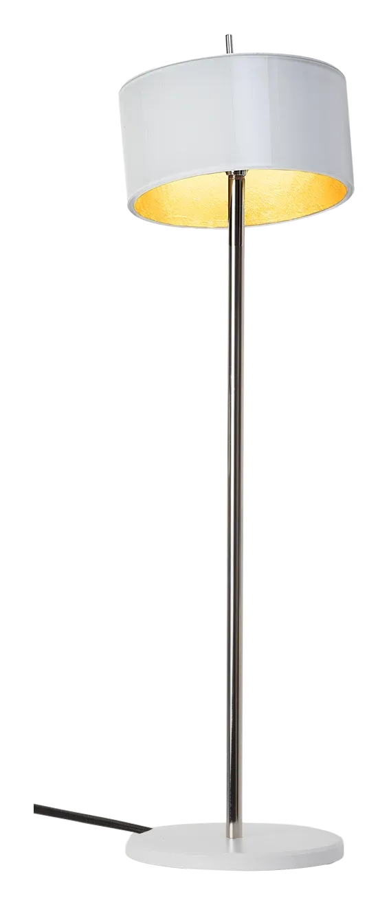Fly Glas Tischlampe in Weiß