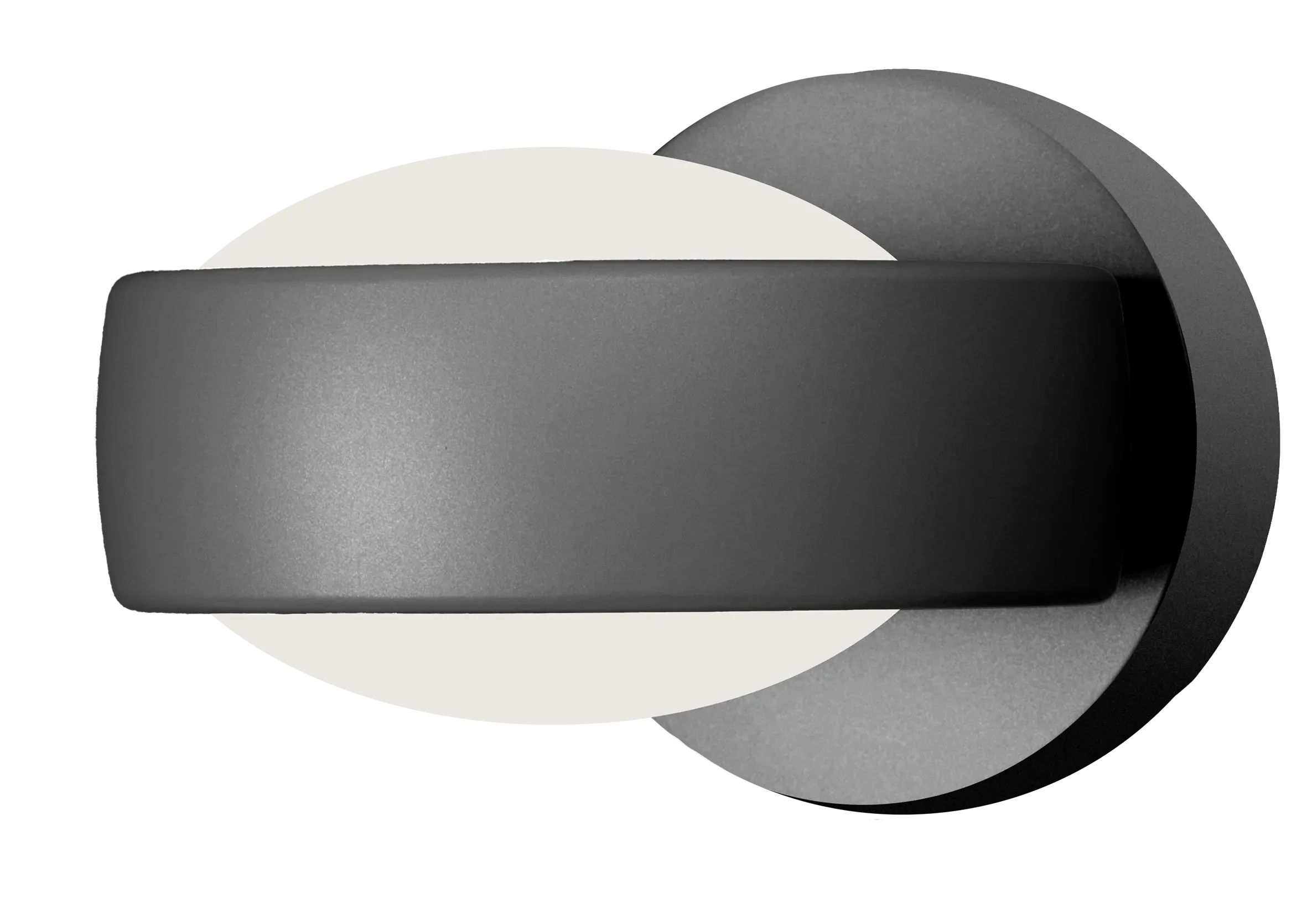 Wandleuchte Aufbau Fly mit opalem Glas in Schwarz Wandleuchte Aufbau Fly mit opalem Glas in Schwarz
