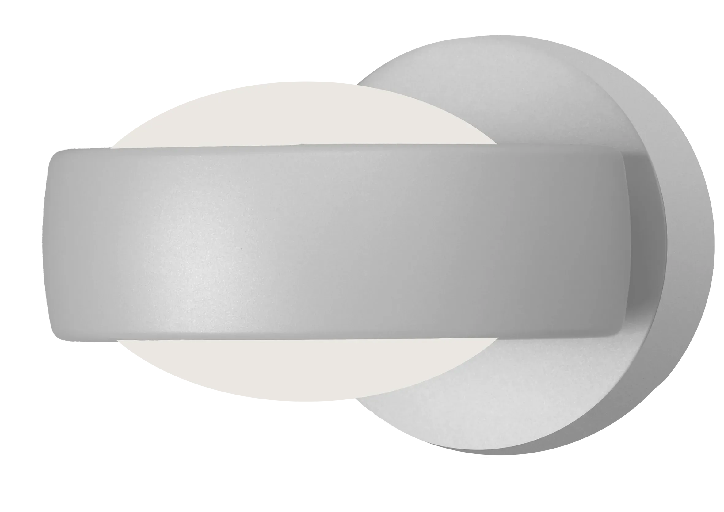 Wandleuchte Aufbau Fly mit opalem Glas in Weiß