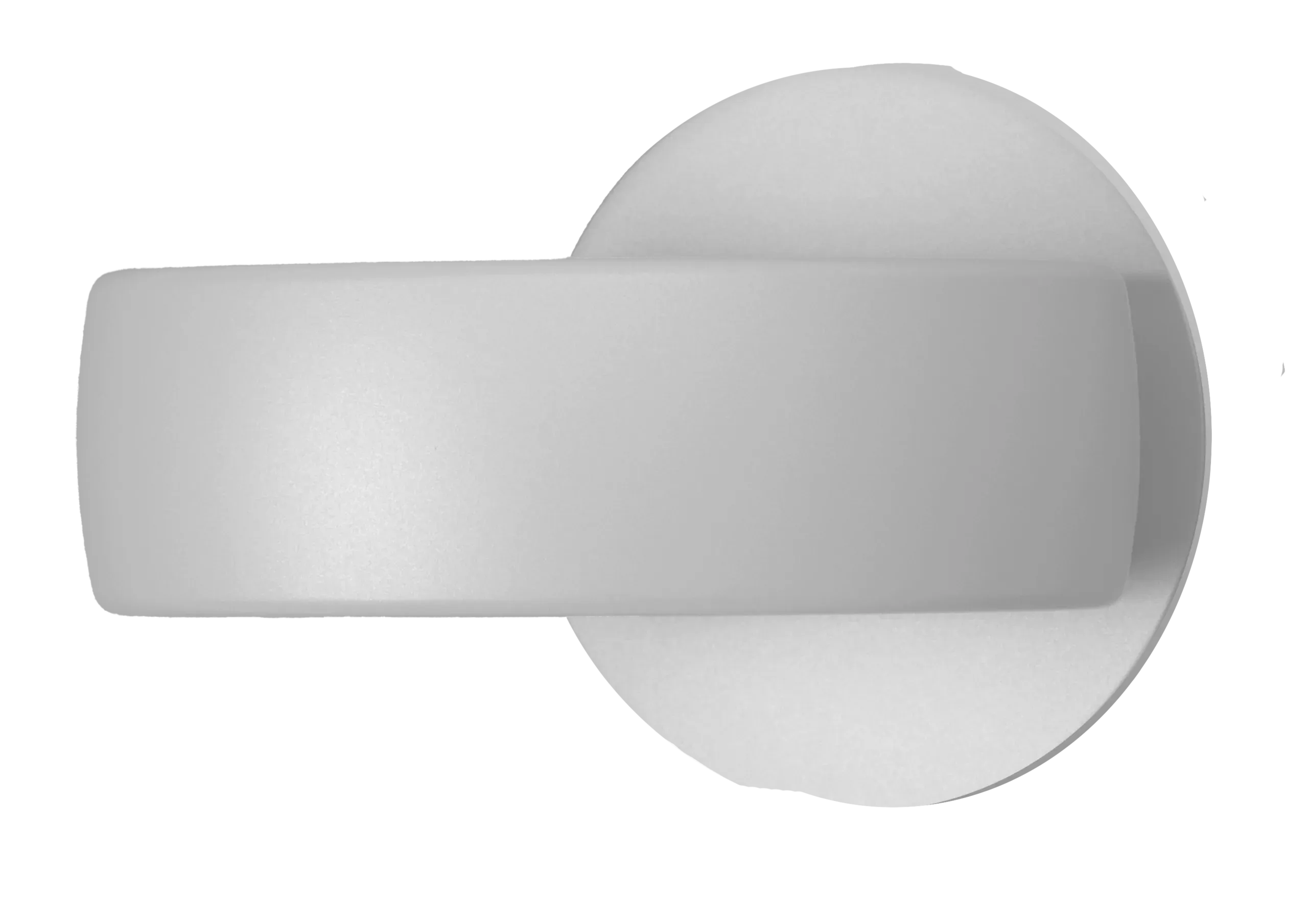 Wandleuchte Halbeinbau Fly mit Prismenscheibe in Weiß