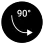 Schwenkbar 90°