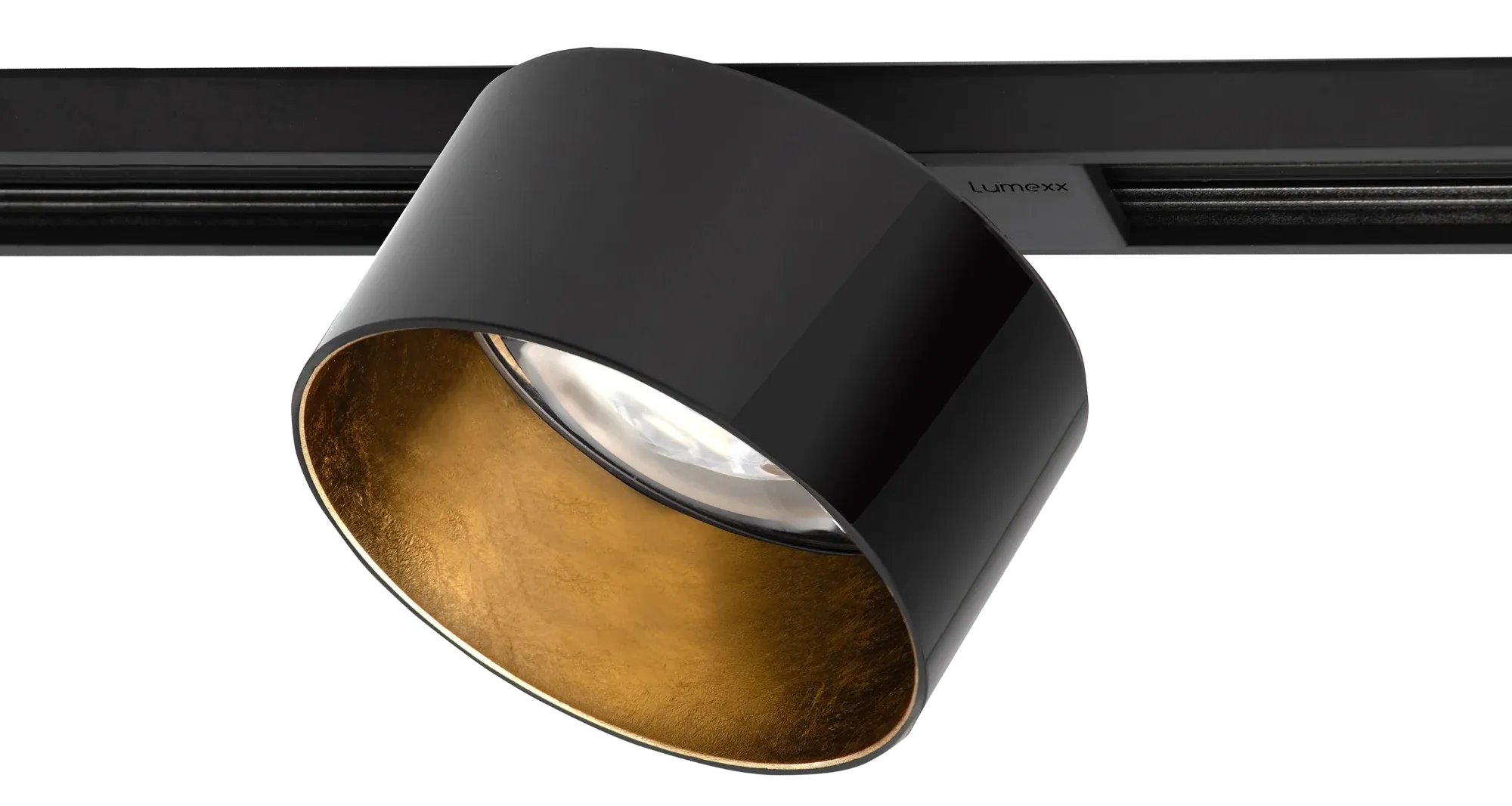 Fly Glas Systemspot in Schwarz Gold Fly Glas Systemspot in Schwarz Gold
